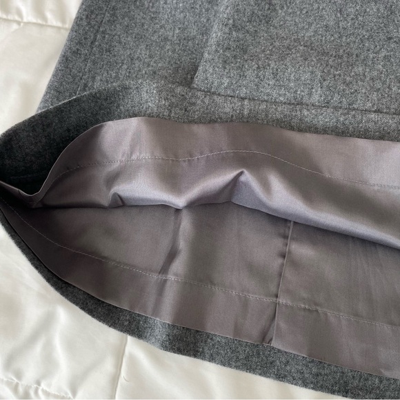 Vintage Pendleton 100% Virgin Wool Short Pencil Skirt Gray Size 8 - Picture 7 of 12